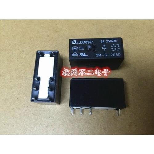 SM-S-212D Relay 12V 8-pin 2-group conversion 8A 250V HF115F 012-2ZS4