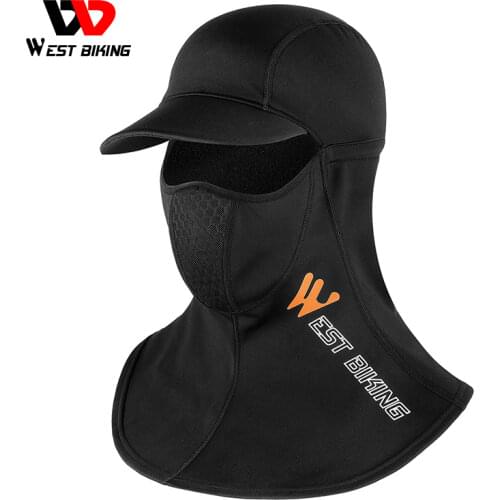 WEST BIKING Winter Cycling Cap Thicken Keep Warm Windeproof Scarf Hat Breathable Helmet Liner Men Women Outdoor Sports Headwear