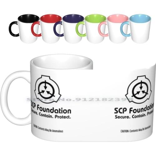 Scp Foundation Logo Mug Ceramic Mugs Coffee Cups Milk Tea Mug Scp Scp Foundation Scp Foundation Caution Scp Logo Scp Foundation
