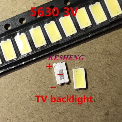 High power SAMSUNG 5630 LED PLCC-4 super bright backlit TV diode SMD 5630 backlit LCD TV 0.5W 3V cool white 2000PCS