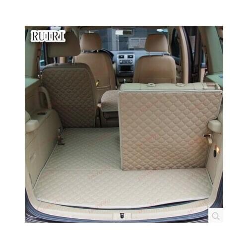 Top quality! Special car trunk mats for Volkswagen Touran 7 seats 2014-2004 waterproof cargo liner boot carpets for Touran 2011