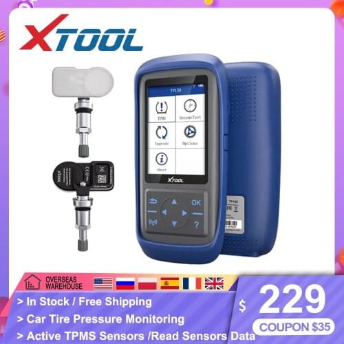XTOOL TP150 Car Tire Pressure Monitoring TPMS Auto Diagnostic Tool With 2 Sensors Auto Security Alarm Automotive Activator Tire