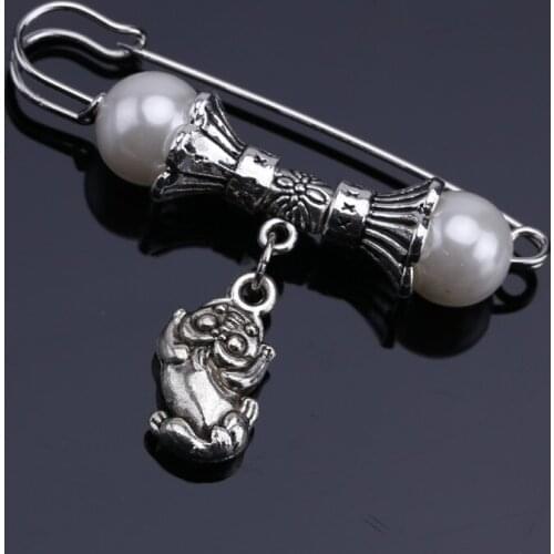 1pcs With new rhinestone imitation pearl brooches fashion jewelry DIY manual accessories for Christmas-qz0061