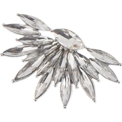 1PCS Women Fashion Shoe Clip Buckle Women Accessories Rhinestone Decoration Wedding Floral Fashion