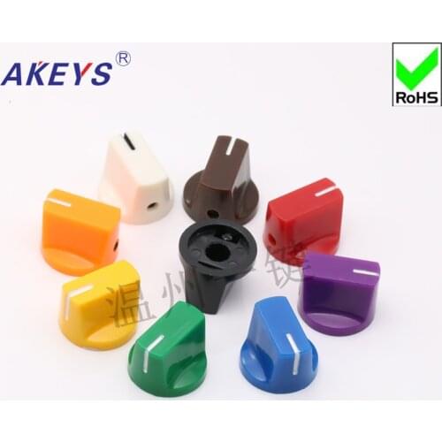 10pcs KN-19-14 potentiometer plastic wood color knob sound tuning knob pendant iron switch knob