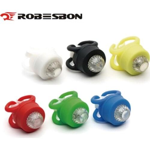 2pcs LED Waterproof Bike Bicycle Cycling Front Rear Tail Helmet Red Flash Lights Safety Warning Lamp Cycling Safety Light