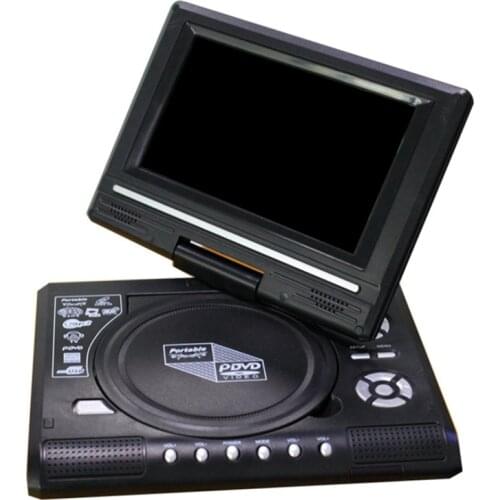 7.8-Inch High-Definition Dvd Player Home Car Portable Dvd Rotating Screen Built-In Large-Capacity Battery-EU Plug