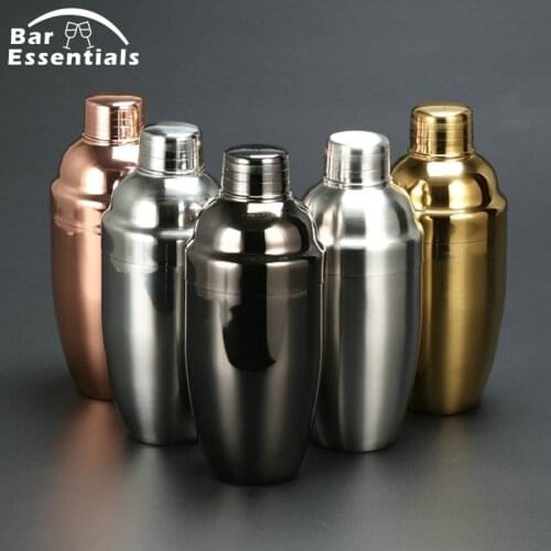 550ml Boston Bar Cocktail Shaker Stainless Steel Copper Plated Bottle Cocktail Shaker Essential Barware Bar Tool