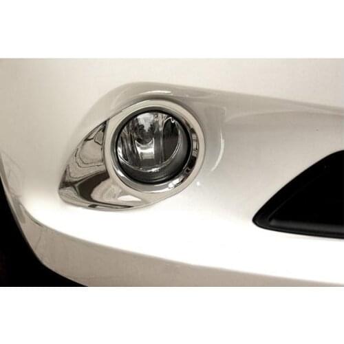 ABS Chrome Front fog lamp cover for 2013 2014 2015 2016 2017 Peugeot 301 Car styling