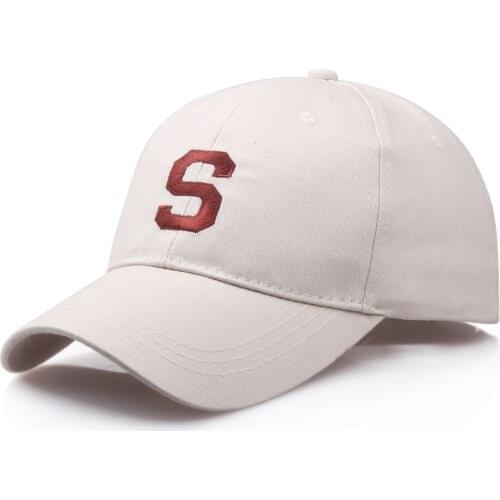 Baseball cap and sun hat embroidered letter S Mens and womens hat Casual Adjustable Streetwear hip hop hat BA05