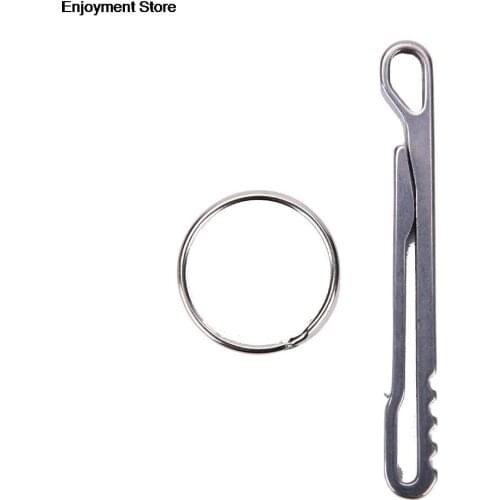 Stainless steel Key Chain Clip EDC Keychain Carabiner Key Holder Hook For Bag Hiking Travling Camping Survival