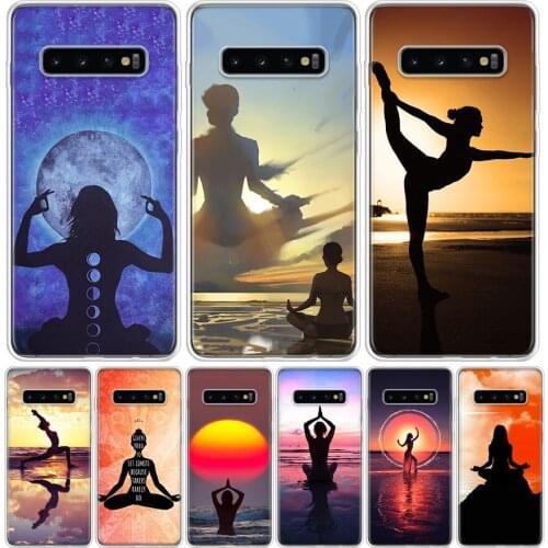 Yoga Meditation Mandala Sun Cover Phone Case For Samsung Galaxy S10 S20 Ultra Note 10 9 8 S9 S8 J4 J6 J8 + Lite Plus Pro S7 Coqu