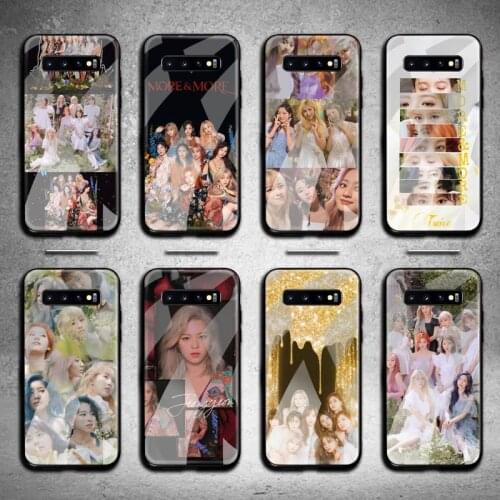 TWICE MORE & MORE Phone Case Tempered Glass For Samsung S20 Plus S7 S8 S9 S10 Plus Note 8 9 10 Plus