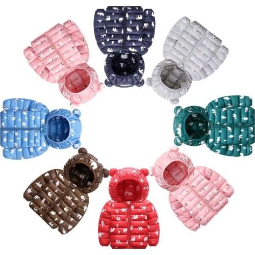Kids girls coats Autumn/winter children down cotton clothes baby boys hooded warm jackets fashion windproof cotton outerwear