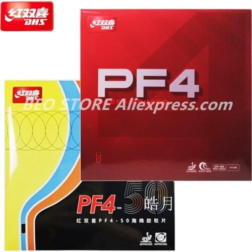 DHS PF4 Table Tennis Rubber Pips-In Original DHS PF4 -50 Ping Pong Sponge