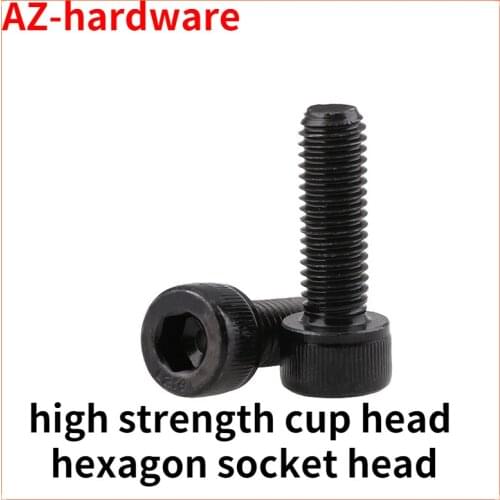 DIN912 promotion grade 12.9 high strength cup head hexagon socket head screw black cylinder head bolt m22-m24 1Pcs