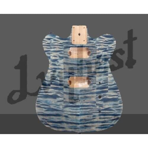 Electric guitar lvybest customized built specs alder body,quilt flame body top,with all routing as per customer own parts
