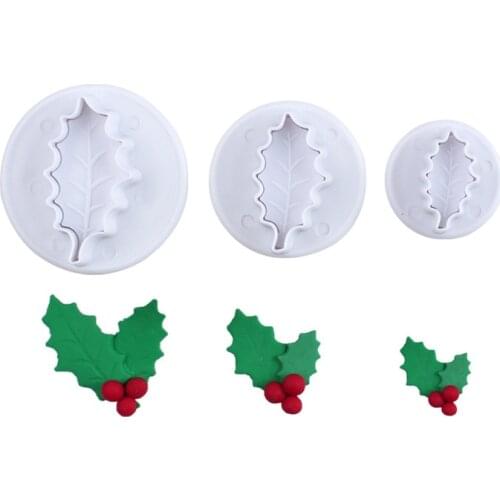 Fondant Biscuit Mold Spring Embossing Mold Cookie Cutter Die Cake Decorating Tools Baking Tools 2021 Christmas Leaf