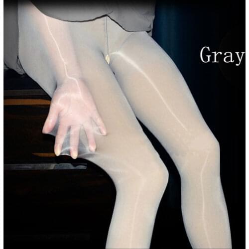 100KG Plus Size Sexy Women Oil Shiny Stockings Smooth Open/Close Crotch Tight Sheer See Through Shaping Pantyhose Candy Color