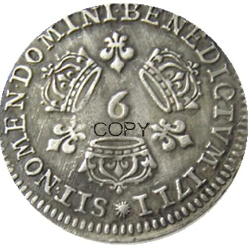 1711 France Silver Plated Copy Coins