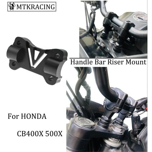 Motorcycle handlebar riser up back move handlebar handle riser mount clamp For HONDA CB500X CB400X 2021 CB250R CB300R 2018-2021