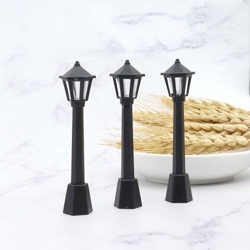 6/12Pcs Simulation Street Light Model Light Creative Christmas Tree Pendant Christmas Party Home Decoration DIY Ornaments Toys