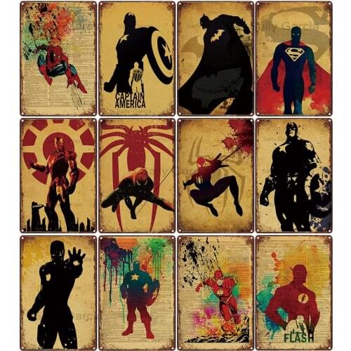 Cartoon Poster sci-fi Movie Metal Sign Plaque Metal Vintage Classic Movie for Bar Kids Room Tin Sign Wall Decor 20X30CM