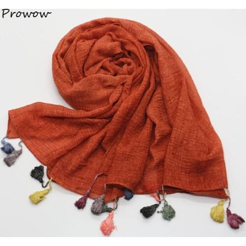90*180cm Women Muslim Crinkle Hijab Scarf Femme Musulman Soft Cotton Headscarf Islamic Hijab Shawls and Wraps W089
