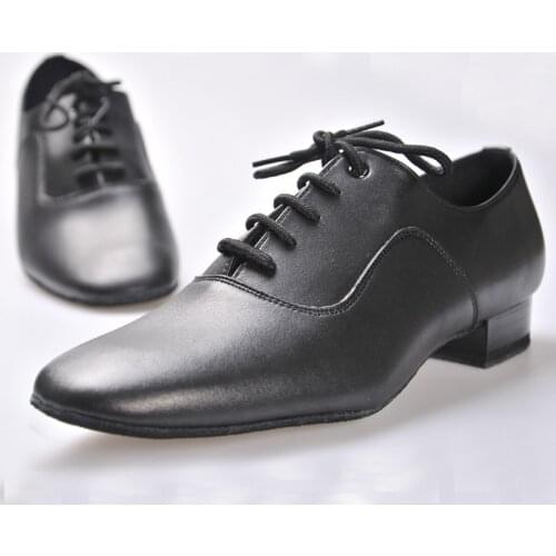 Latin shoes BD Dance shoes for Men Boy Ballroom 100% Cowhide Durable wear Social dance Genuine Leather Jazz shoes Non-slip sole