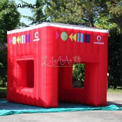 Customized newly Inflatable cube tent,sale stand concession station,food drink kiosk service for sale