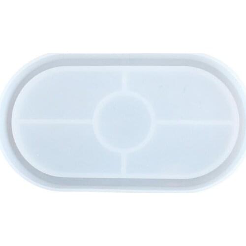 Handicraft tray resin silicone mold DIY tray resin ashtray plate dish-shaped casting mold jewelry making tool board concrete