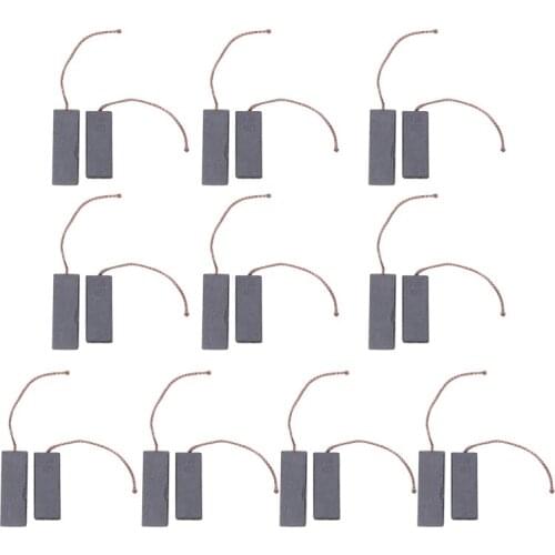 10 Pairs Carbon Brushes Durable Motor Carbon Brushes for Siemens Drum Type Washing Machine Parts 5X13.5X40mm