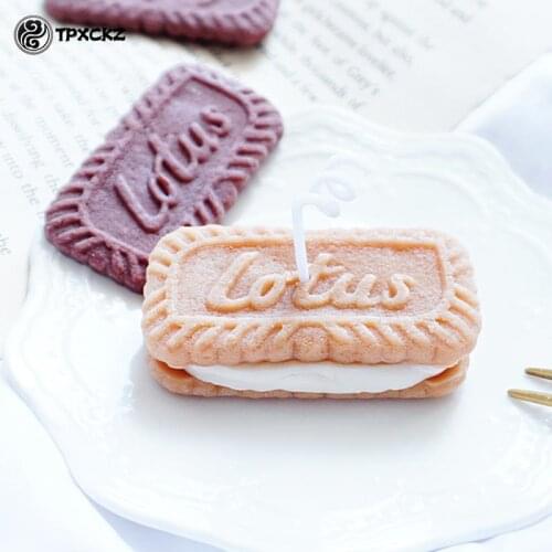 DIY Biscuit Shape Candle Silicone Mold Home Cars Aromatherapy Decoration Handmade Biscuit Chocalate Baking Mould