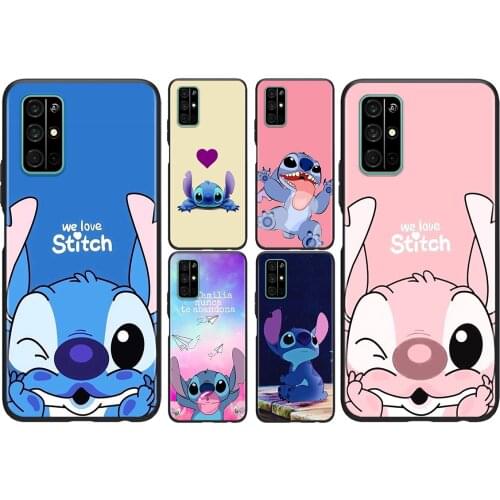 Silicone Cover Disney Cute Lilo Stitch For Honor V30 View 20 V20 30i 30S 30 20S 20E 20i 20 Lite Pro Plus Phone Case