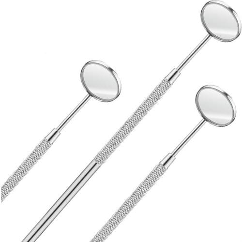Dental Mouth Mirror Multifunction Checking Eyelash Extension Stainless Steel Teeth Whitening Clean Oral Eyelash Supplies Tools
