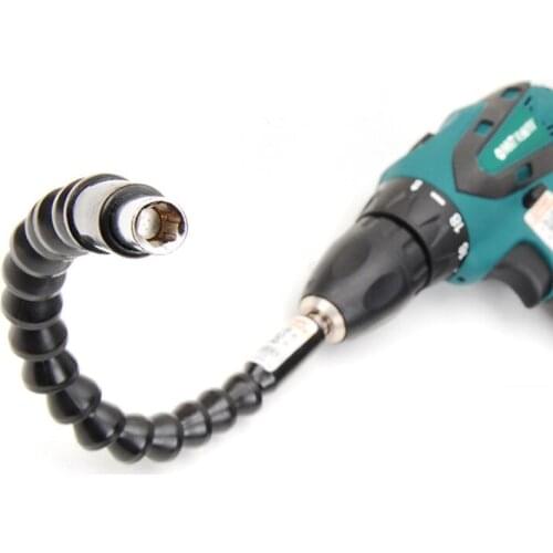 Flexible shaft295mm hexagonal handle black universal flexible shaft electric drill electric screwdriver connection extension rod