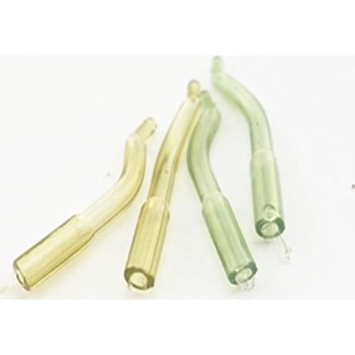 [15pcs/pack] Carping Kick Off Aligner Rubber Carp Fishing Rig Making Pop Up Accessories Brown / Green Color