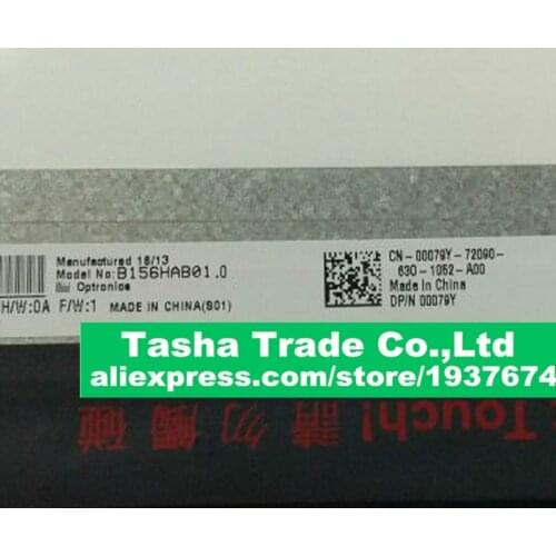 B156HAB01.0 LCD Screen Touch Digitizer Assembly For Dell 00079Y WUXGA FHD 1920*1080