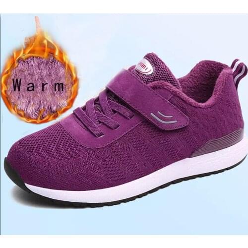 2019 Shoes Winter Warm Woman Snow Boots Plush Female Casual Sneakers Female Snowboots Warm Shoes Couple Outdoor Walking Shoes
