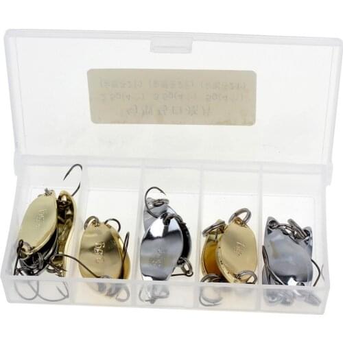 12pcs/lot Metal Spoons Fishing Bait Silver Golden Color Fishing Lure Sequin for Opsariichthys Bidens