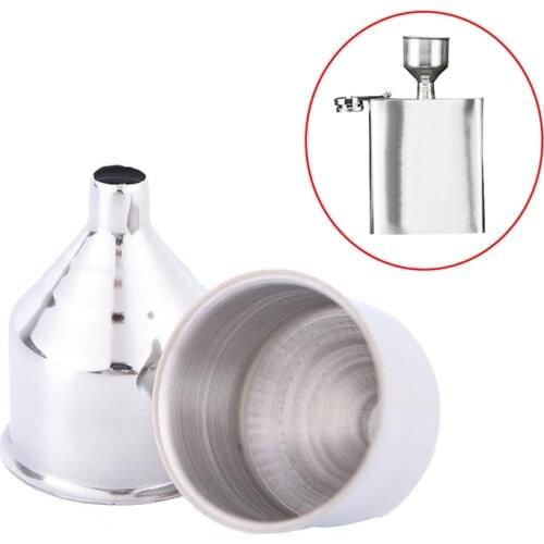 1x 8mm Stainless Steel Wine Funnel For All Hip Flasks Flask Filler Wine Pot New