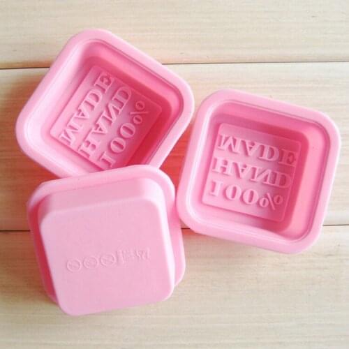 3D Square Shape Design Handmade DIY Silicone Mold Soap Mold Fondant Cake Decorating Tools Soap Making