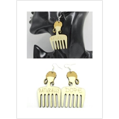 5pairs/lot Newest Natural Hair Pick Earrings