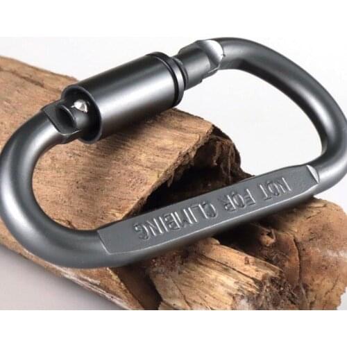 1Pcs Carabiner Travel Kit Camping Equipment Alloy Aluminum Survival Gear Camp Mountaineering Hook Outdoor Carabiner Accessories
