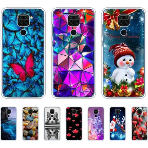 For Xiaomi Redmi Note 9 Case Soft Tpu Phone Back On Redmi Note 9 Silicon full protective Cover Bumper Shell Funda cat