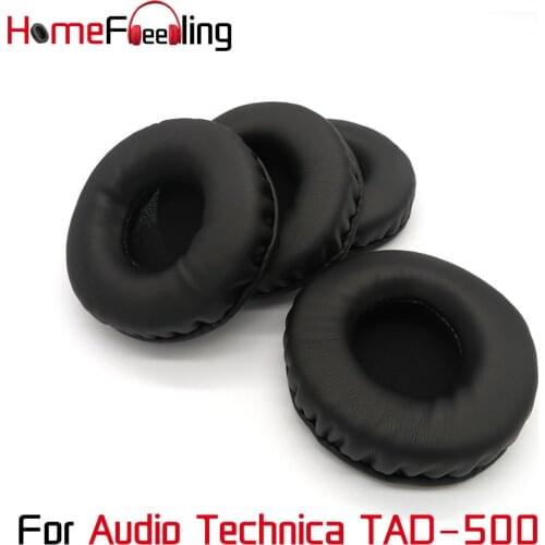 Homefeeling Ear Pads For Audio Technica TAD-500 TAD500 Earpads Round Universal Leahter Repalcement Parts Ear Cushions