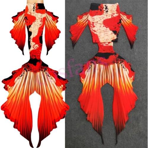 Customized Mermaid Tail for Swimming Swimsuit 3pcs Tail and Fins Mermaid Tails With Monofin Adult Kids Swimmable Cosplay Costume