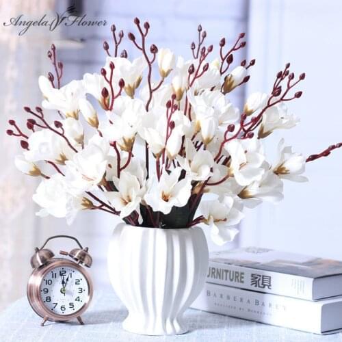 45cm silk artificial mangnolia flower wedding decoration for home party Christmas gift hotel table accessories gladiolus plants