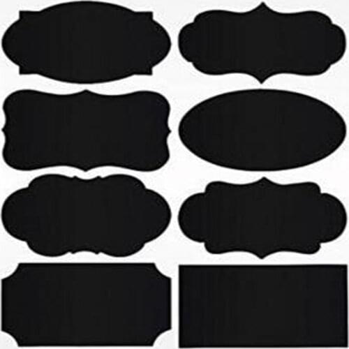 Shaped lace Chalkboard label self-adhesive Stationery Sticker for bottles or mason jars decor with a liquid marker
