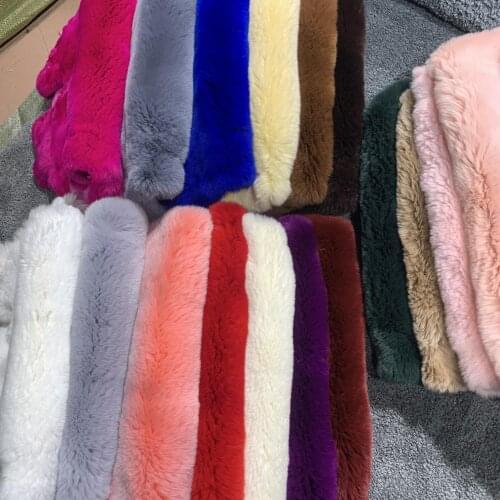 Rex Rabbit Fur Whole DIY Garment Material Rex Rabbit Fur Scarf Fur Collar Pocket Cuff Upper Kneepad Doll